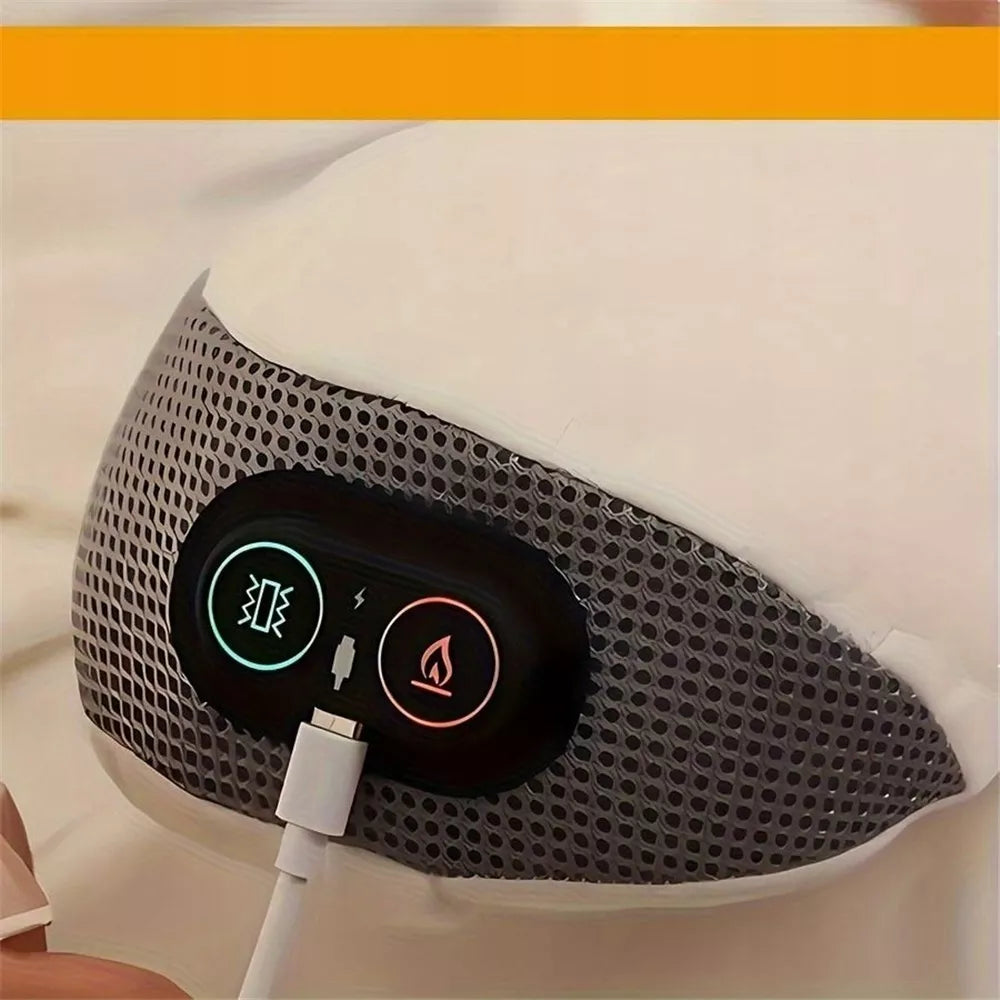 Masažinė pagalvė kaklui ir nugarai su šildymo funkcija