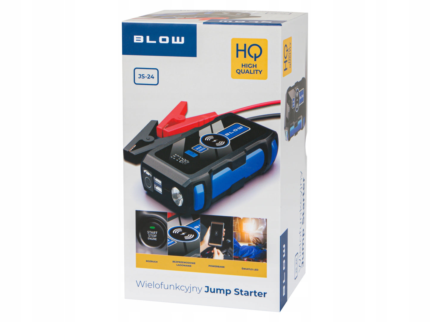 Galingas startuolis 2000A, Powerbank, LED, Užvedimo įrenginys 12000mAh