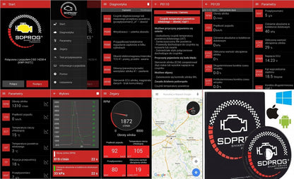 Diagnostikos sąsaja 24Diag V201 Bluetooth OBD-II Android Windows