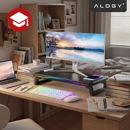 Monitoriaus stovas su USB Hub, USB-C