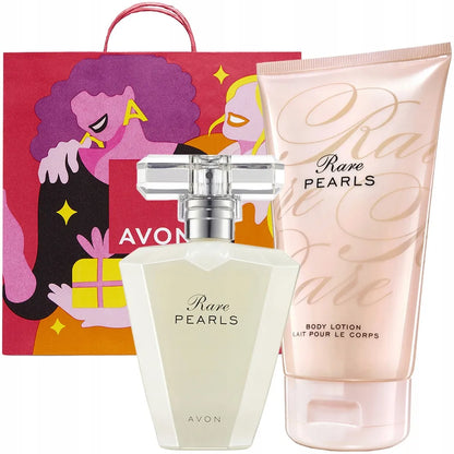 AVON RARE PEARLS moteriškas rinkinys: parfumuotas vanduo 50 ml ir kūno losjonas 125 ml