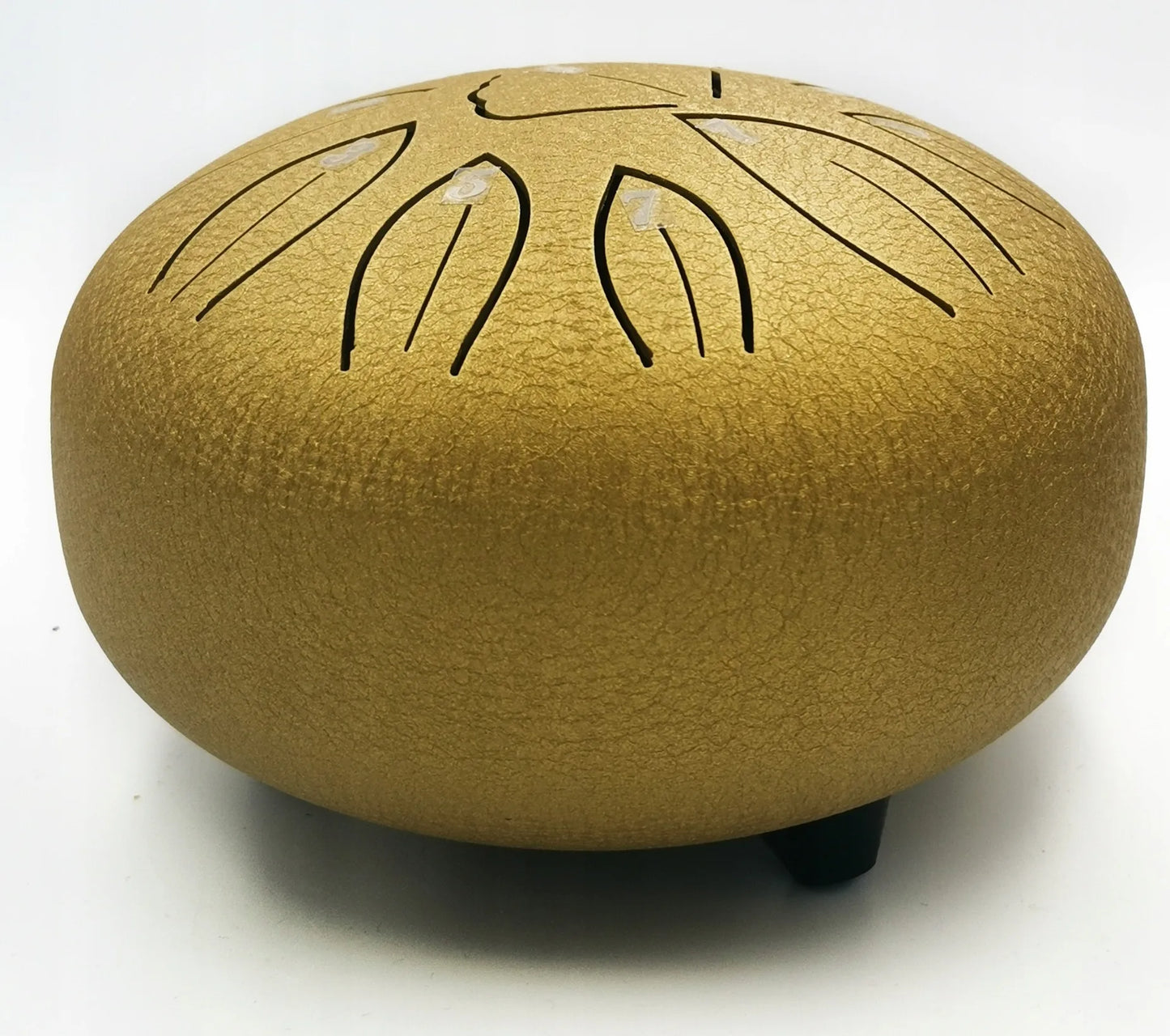 11 tonų 6 colių liežuvinis būgnas, auksinis, plieninis būgnelis, Steel Tongue Drum + kazoo