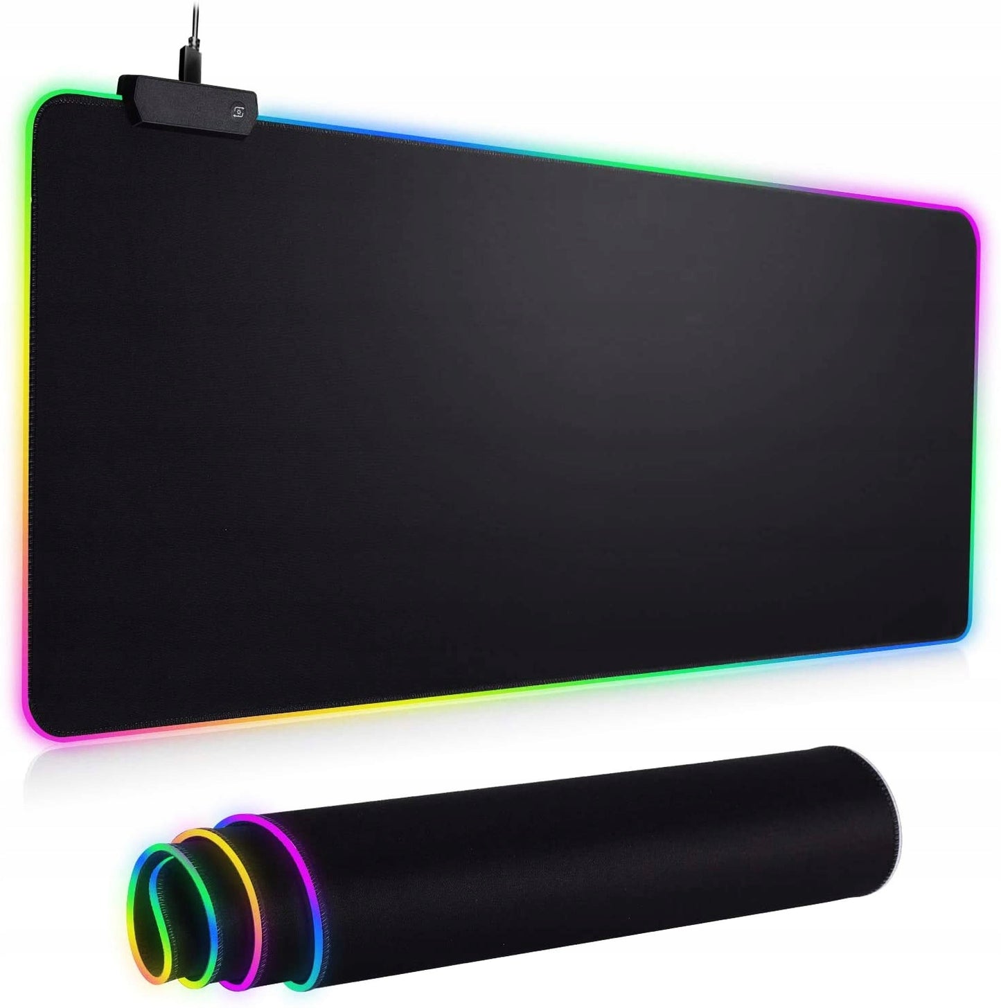 Žaidimų pelės kilimėlis su LED RGB apšvietimu