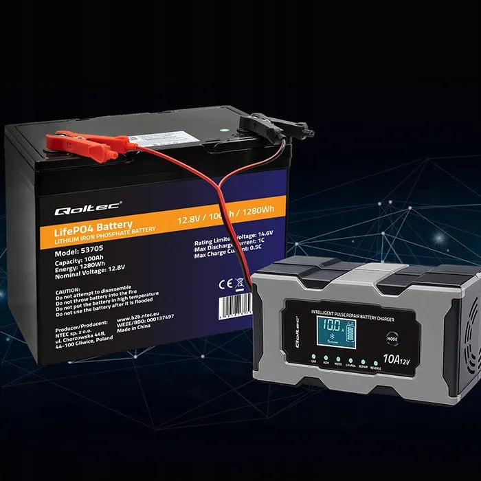 12V Automobilio užvedėjas su LCD ekranu