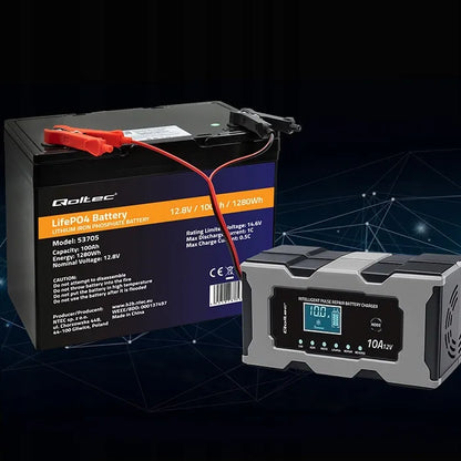 12V Automobilio užvedėjas su LCD ekranu