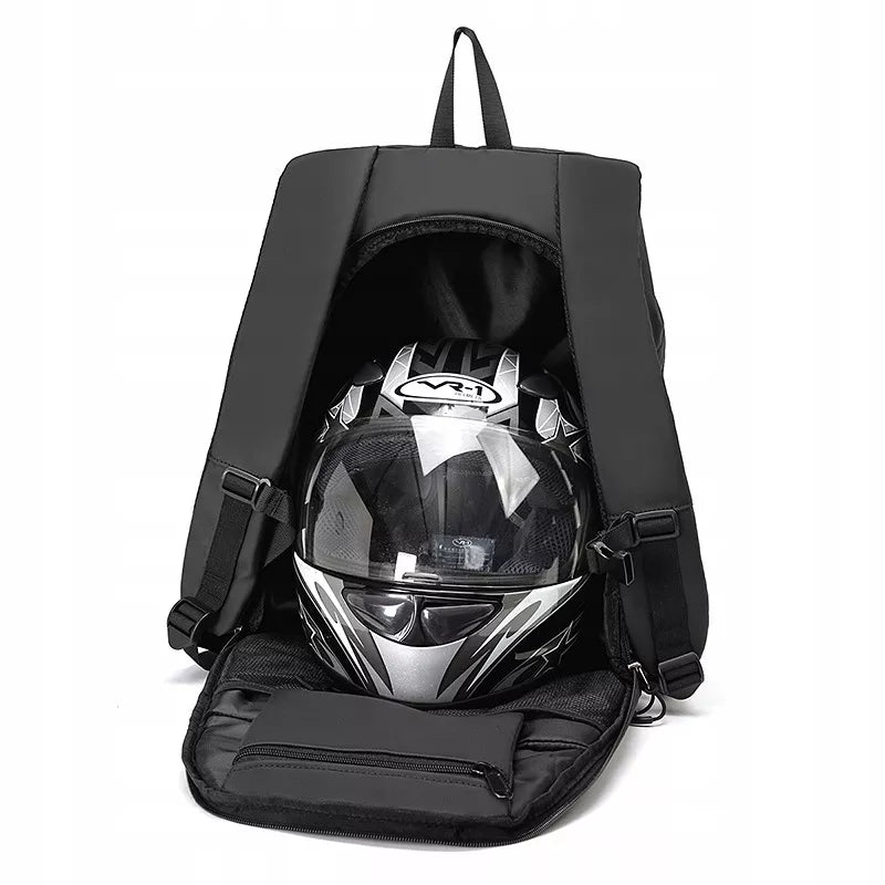 Motociklininko kuprinė nešiojamajam kompiuteriui, šalmui, 30 L, atspari vandeniui, skirta motociklui