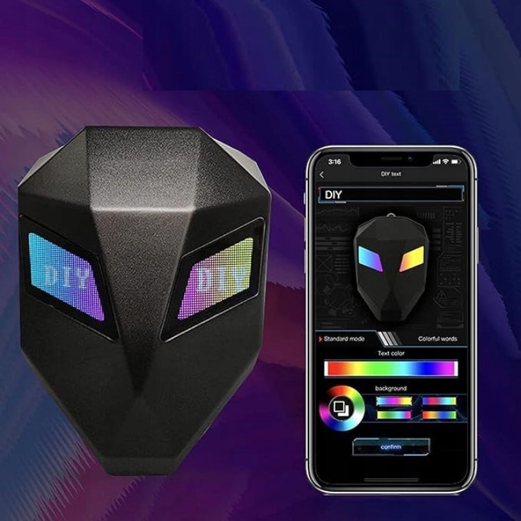 MOTOCIKLO KUPRINĖ SU LED AKIMIS NEPERŠLAMPAMA MOTOCIKLININKŲ ŠALMUI EKRANAS BLUETOOTH