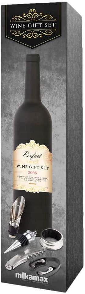 Vyno rinkinys kamštraukis butelių atidarytuvas 6 el.