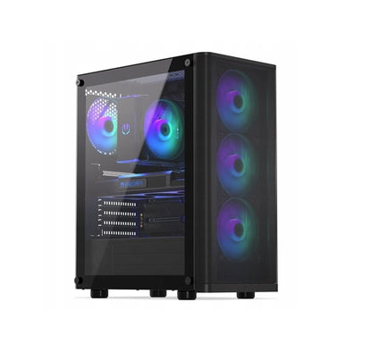 RGB žaidimų komplektas su 27″ monitoriumi – Ryzen 7 5700X, RTX 5060, 32 GB RAM, 1 TB SSD, Wi-Fi, Windows 11