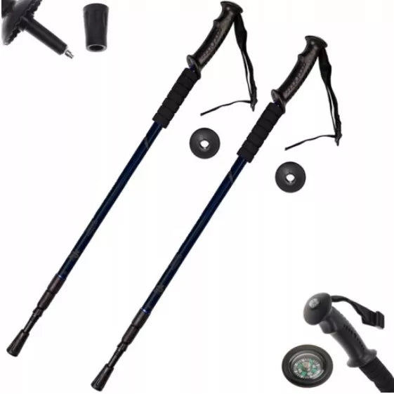 2 vnt. NORDIC WALKING lazdelės 125 LAZDĖS 115 105 vaikščiojimui LENGVAS REGULIUOJAMAS