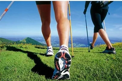 2 vnt. NORDIC WALKING lazdelės 125 LAZDĖS 115 105 vaikščiojimui LENGVAS REGULIUOJAMAS
