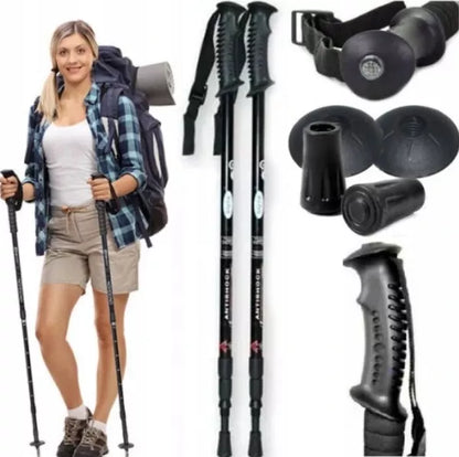 2 vnt. NORDIC WALKING lazdelės 125 LAZDĖS 115 105 vaikščiojimui LENGVAS REGULIUOJAMAS