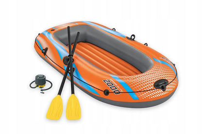 2 vietų pripučiamas pontonas BESTWAY Kondor Elite 2000 188x98 cm + irklai ir pompa 61141