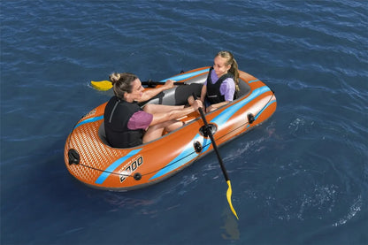 2 vietų pripučiamas pontonas BESTWAY Kondor Elite 2000 188x98 cm + irklai ir pompa 61141
