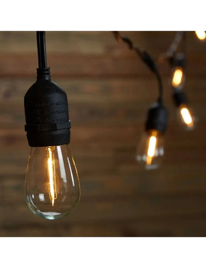 20 m ilgio LED sodo šviestuvų girlianda su 20 lempučių, tinkama jungti į elektros tinklą, atspari vandeniui
