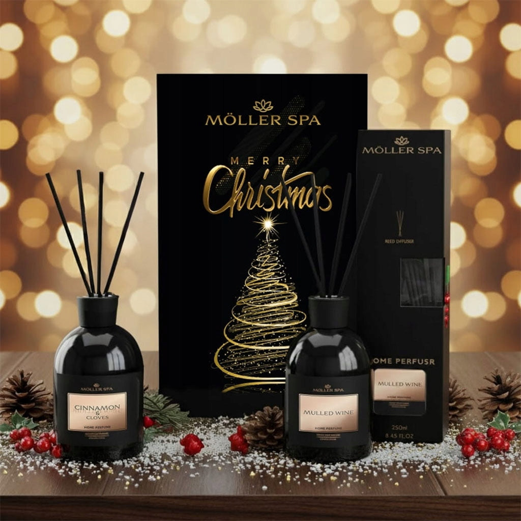 Kalėdinis dovanų rinkinys Difuzoriai Žvakės KVAPAI EGLĖ CINAMONAS