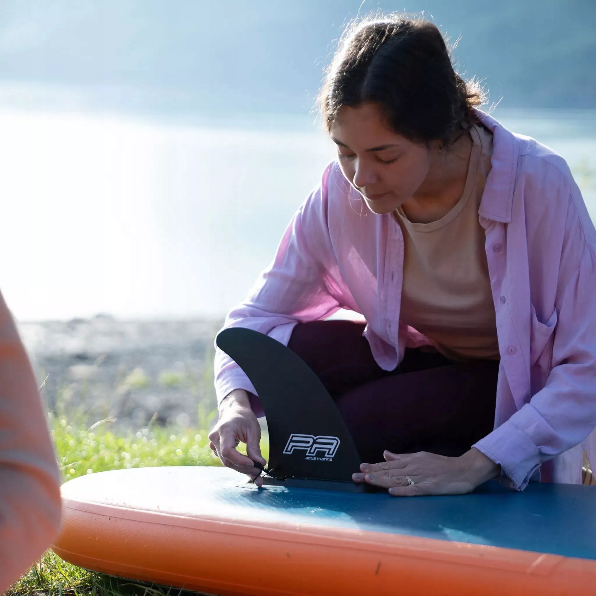 Pripučiama irklentė Aqua Marina Pure Air Coast 330 cm Minicombo su plūdurėliu