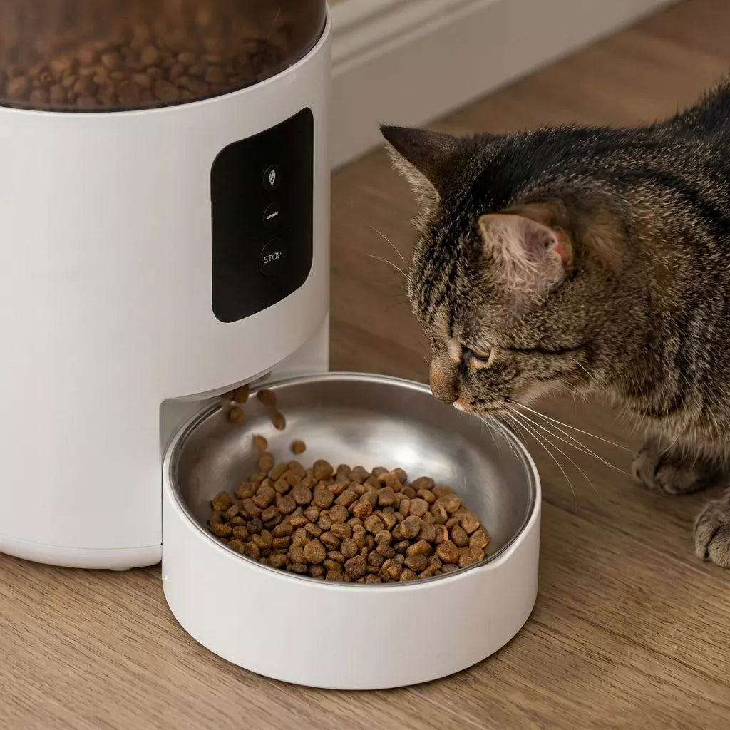 AUTOMATINIS KATĖS IR ŠUNS MAISTO DOZATORIUS, 3L MAITINIMO DOZATORIUS - WIFI