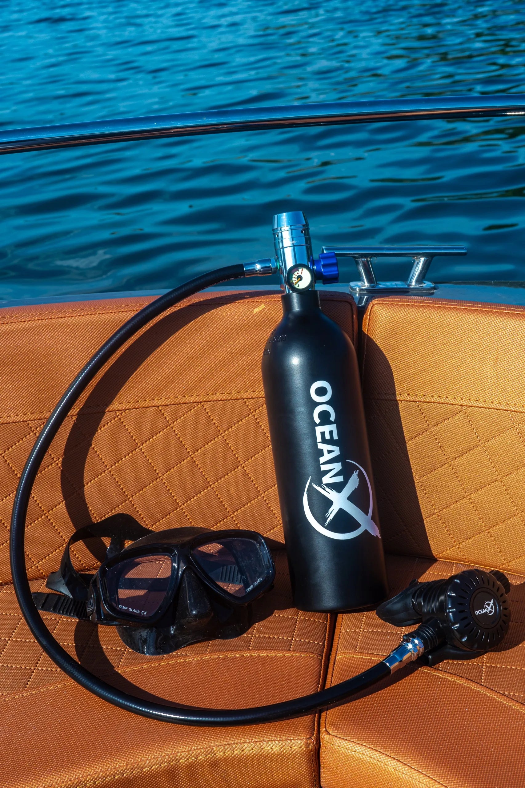 2L nardymo balionų rinkinys su kuprine, vožtuvu ir kandikliu suaugusiesiems OceanX