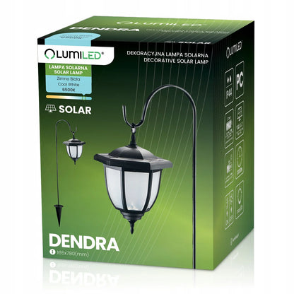 2x LED saulės sodo lempa lauko dekoratyvinis įsmeigiamas stulpelis