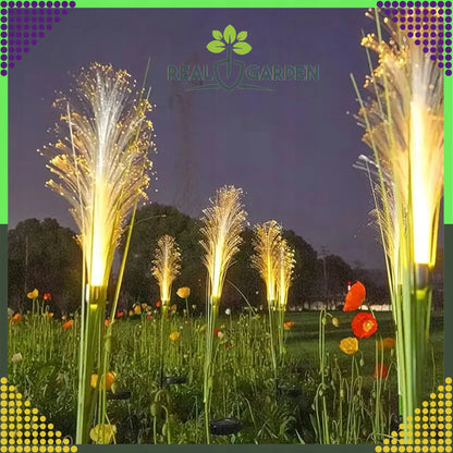 2x Real Garden saulės energija maitinami sodo šviestuvai, LED, 85 cm