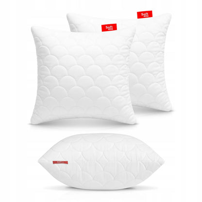 2x Softimi antialerginė dygsniuota pagalvė 45x45 cm su užtrauktuku