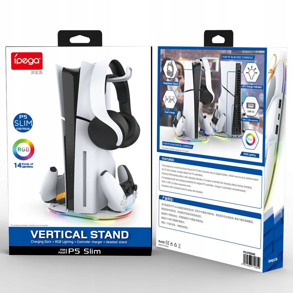 RGB įkrovimo stotelės stovas Sony PlayStation PS5 Slim / PS5 Pro