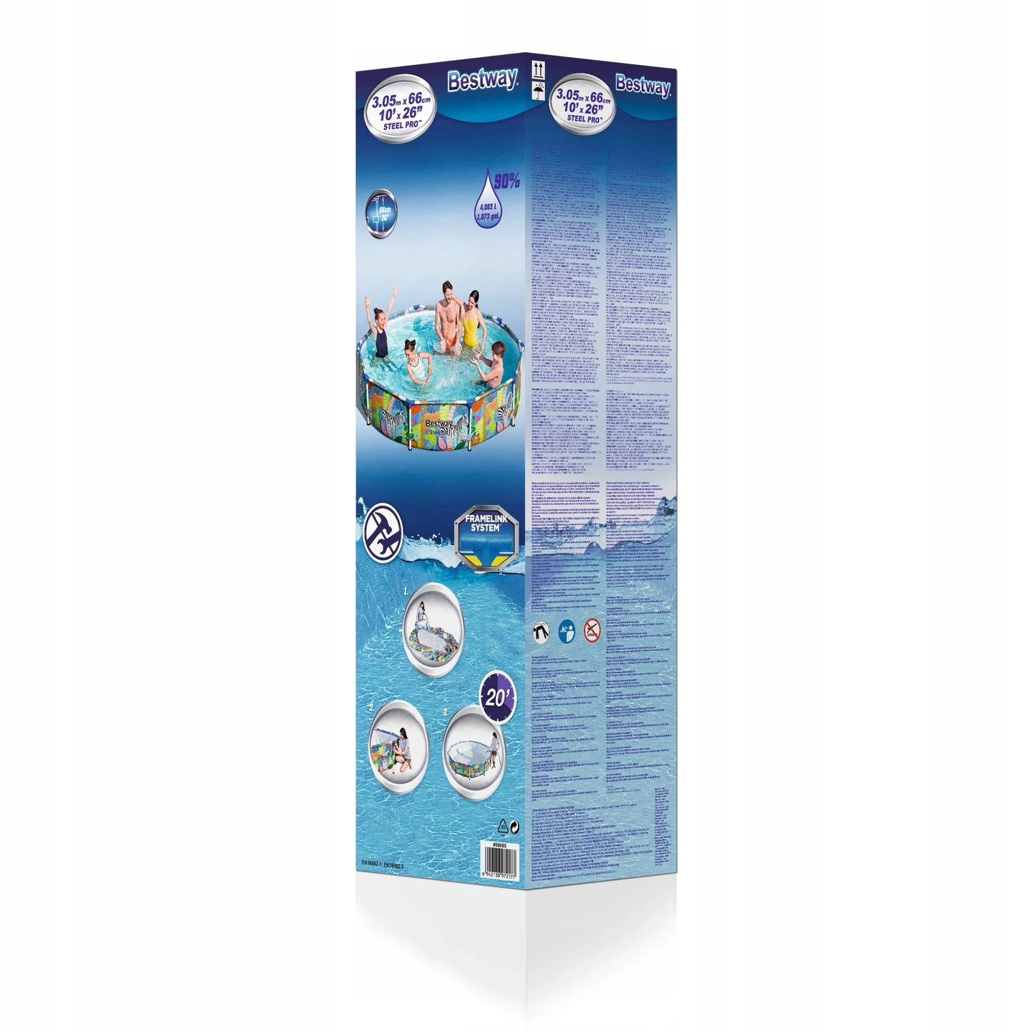Bestway Steel Pro karkasinis baseinas 305 x 66 cm 4062 l