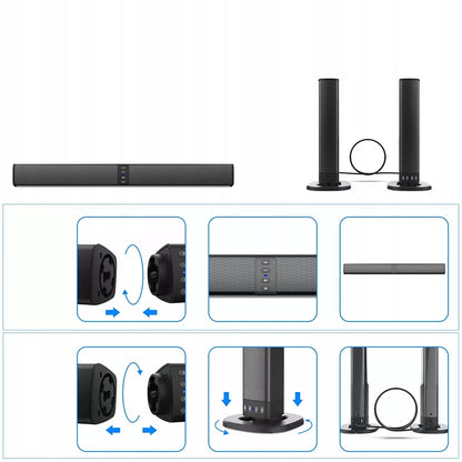 Galingos Bluetooth kolonėlės – su USB, namų kinas