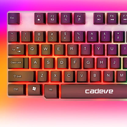 Žaidimų klaviatūra su LED pašvietimu žaidėjams, Membraninė, USB, NumLock