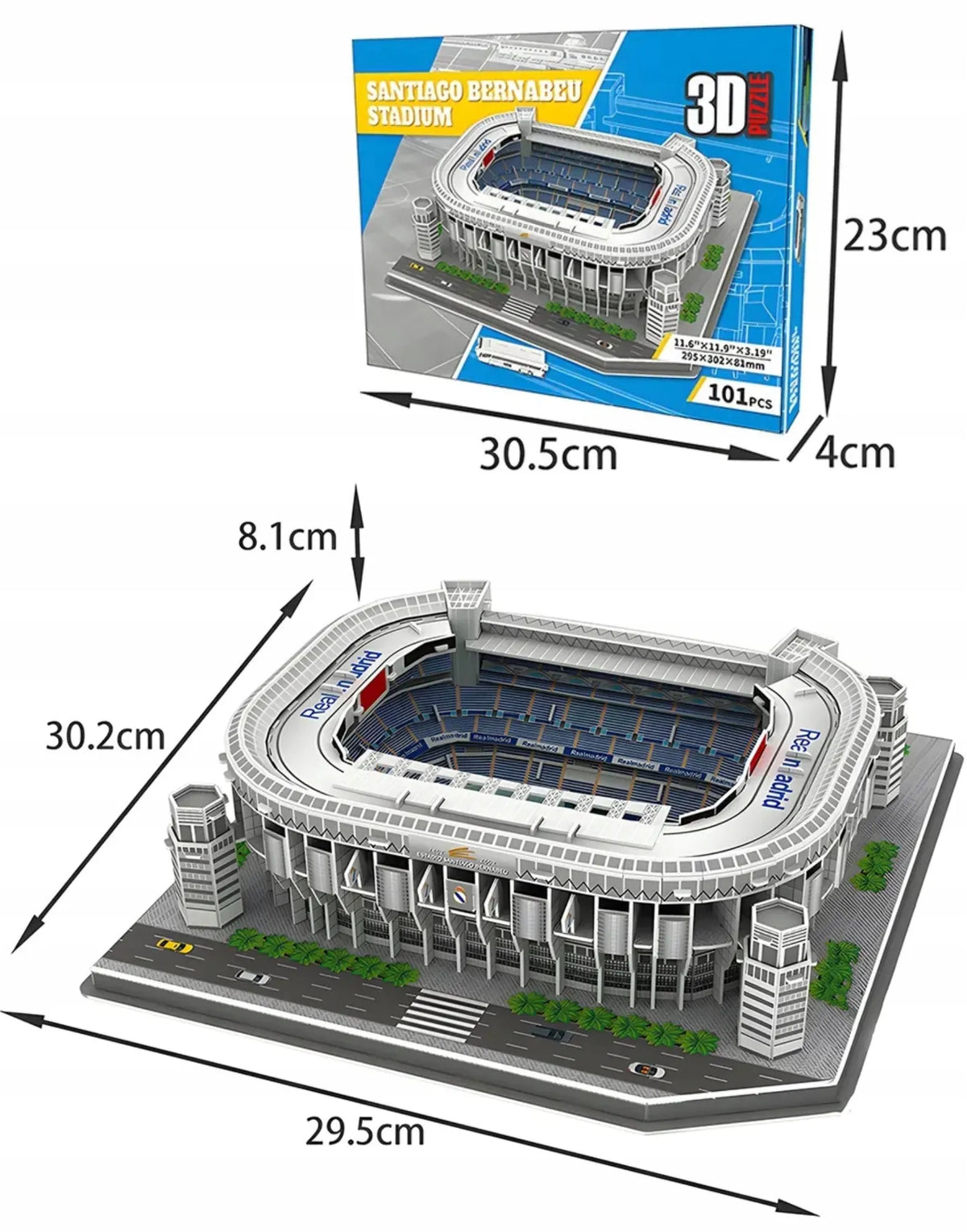 3D dėlionė „Santiago Bernabéu“ – „Real Madrid“ futbolo stadionas, 101 detalė
