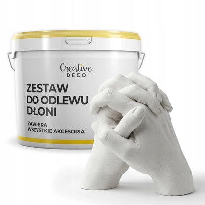 3D gipso liejimo rinkinys susikibusioms rankoms, dovana porai, gipsas 1kg