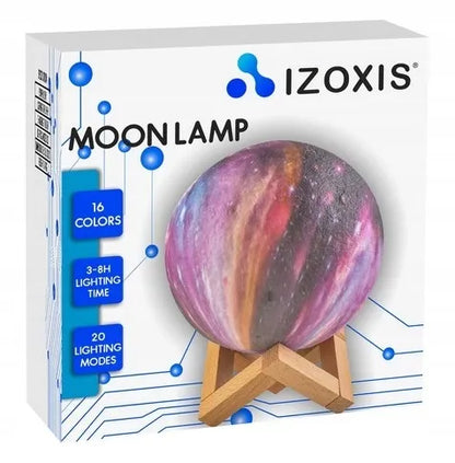3D Mėnulio naktinė lempa didelė Moon Light 20 režimų + nuotolinio valdymo pultas