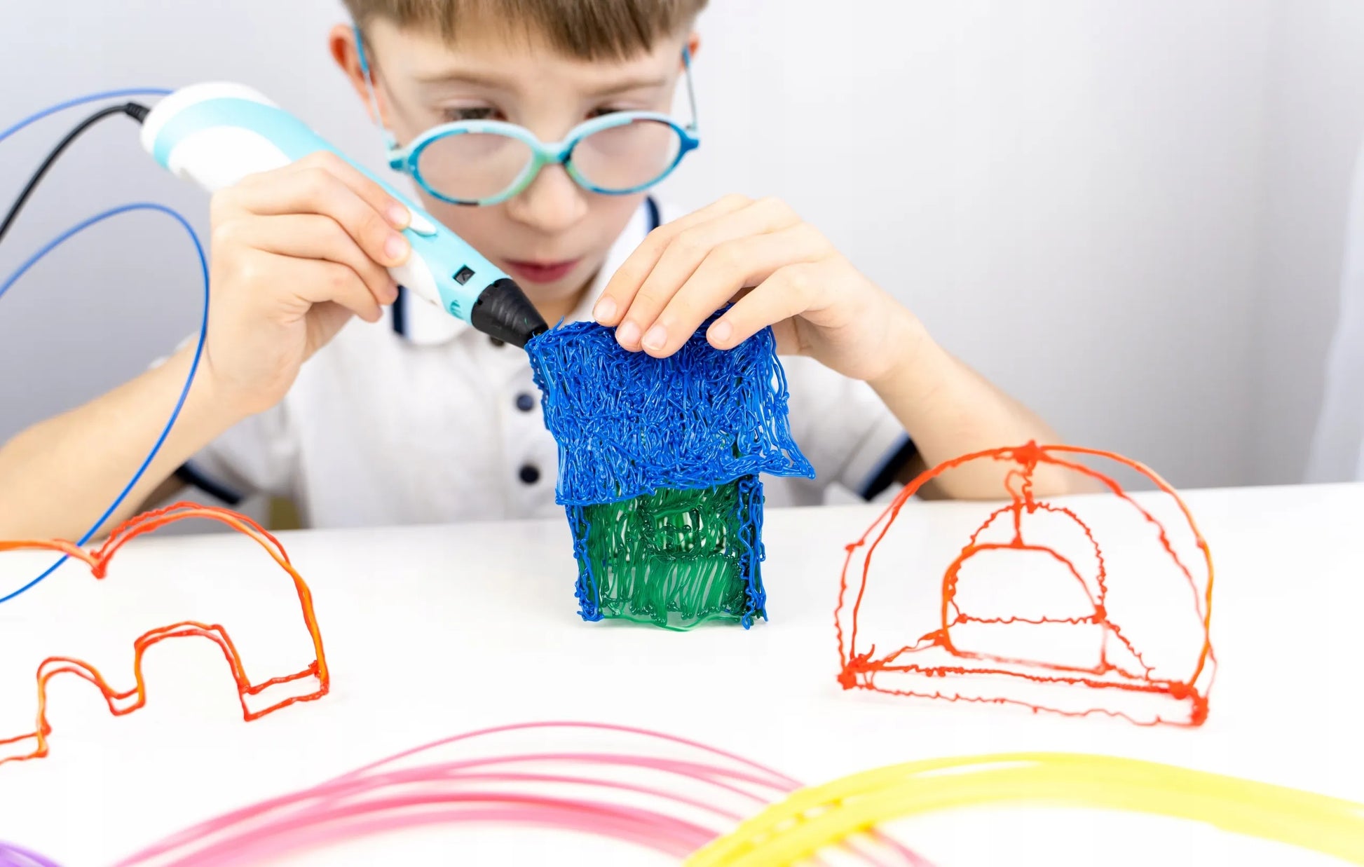 3D rašiklis vaikams 3D spausdintuvas PEN rinkinys PLA gijos 110M šablonai