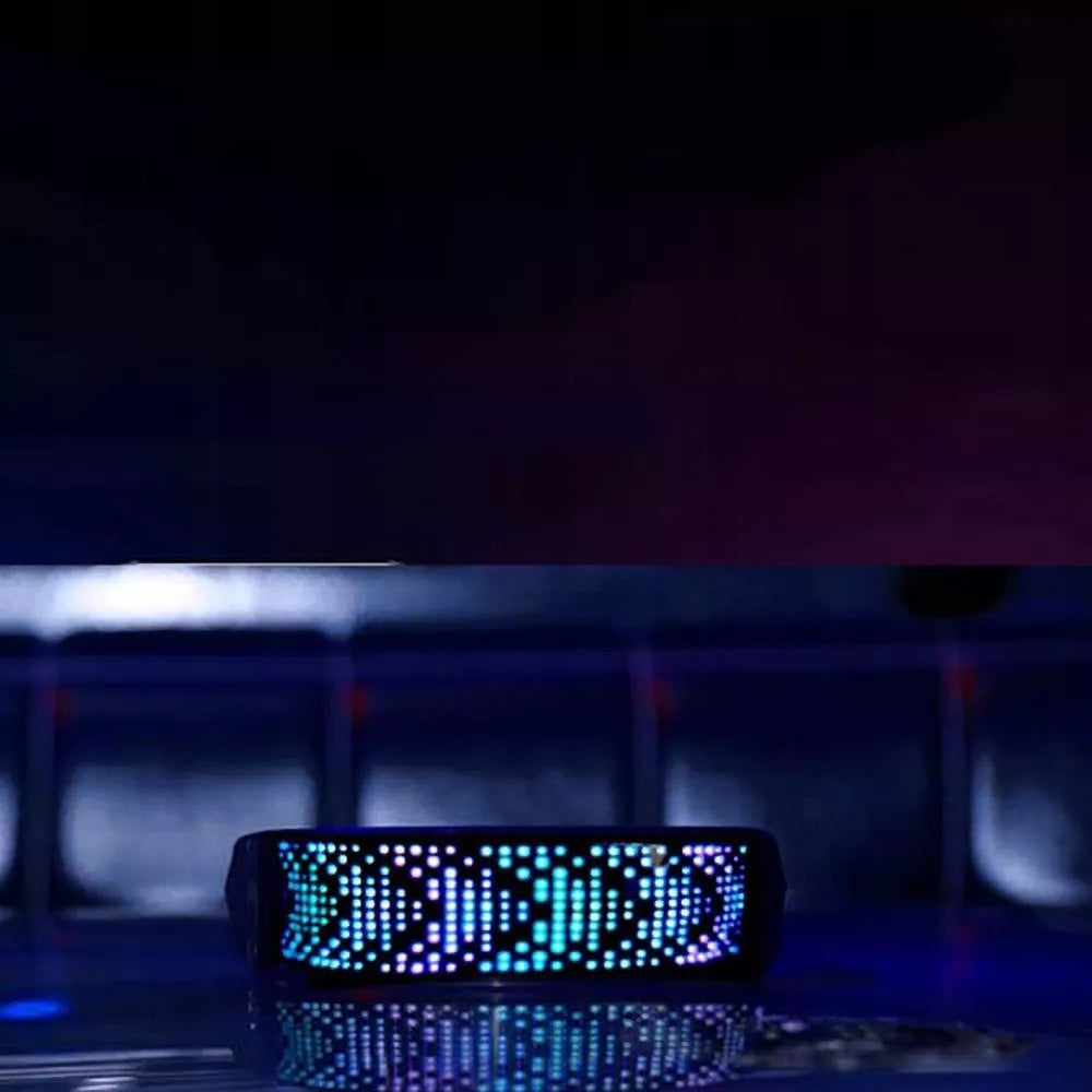 Bluetooth LED vakarėlių akiniai su teksto animacija ir "pasidaryk pats" funkcija