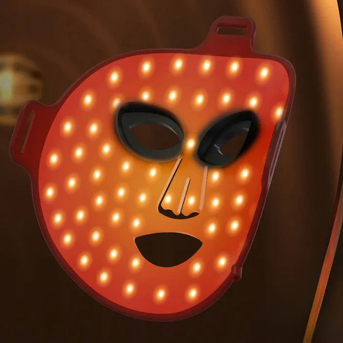 4-in-1 LED veido kaukė (šviesos terapija, anti-age, pultelis)