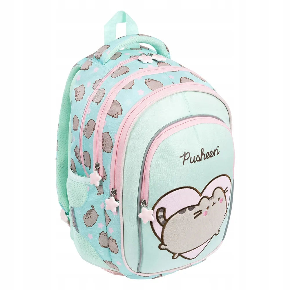 4 skyrių kuprinė Pusheen Mint 9445