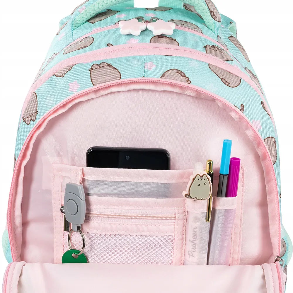 4 skyrių kuprinė Pusheen Mint 9445