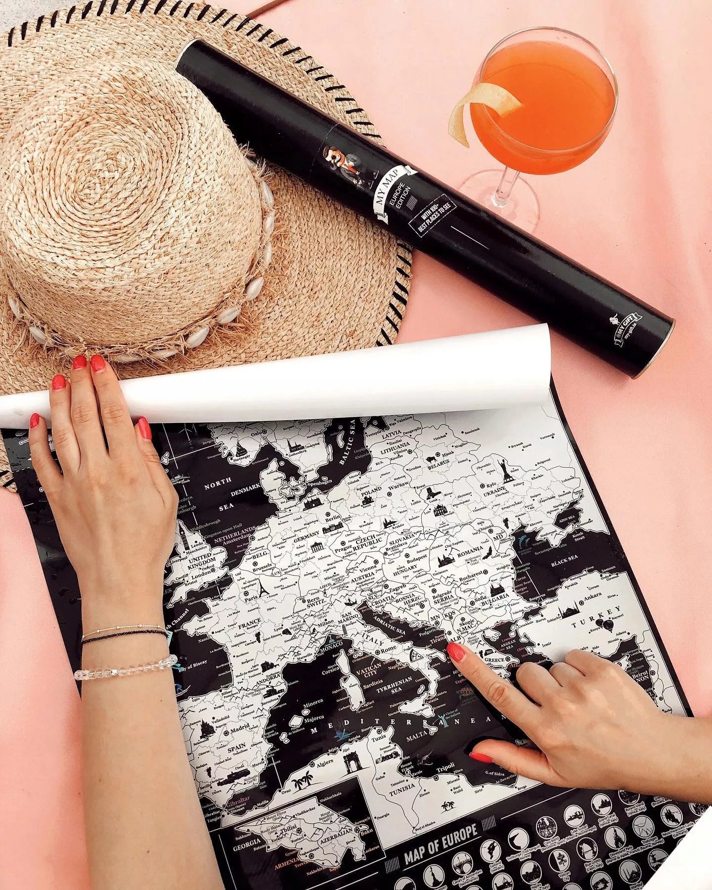 Nutrinamas Europos žemėlapis (dovana)