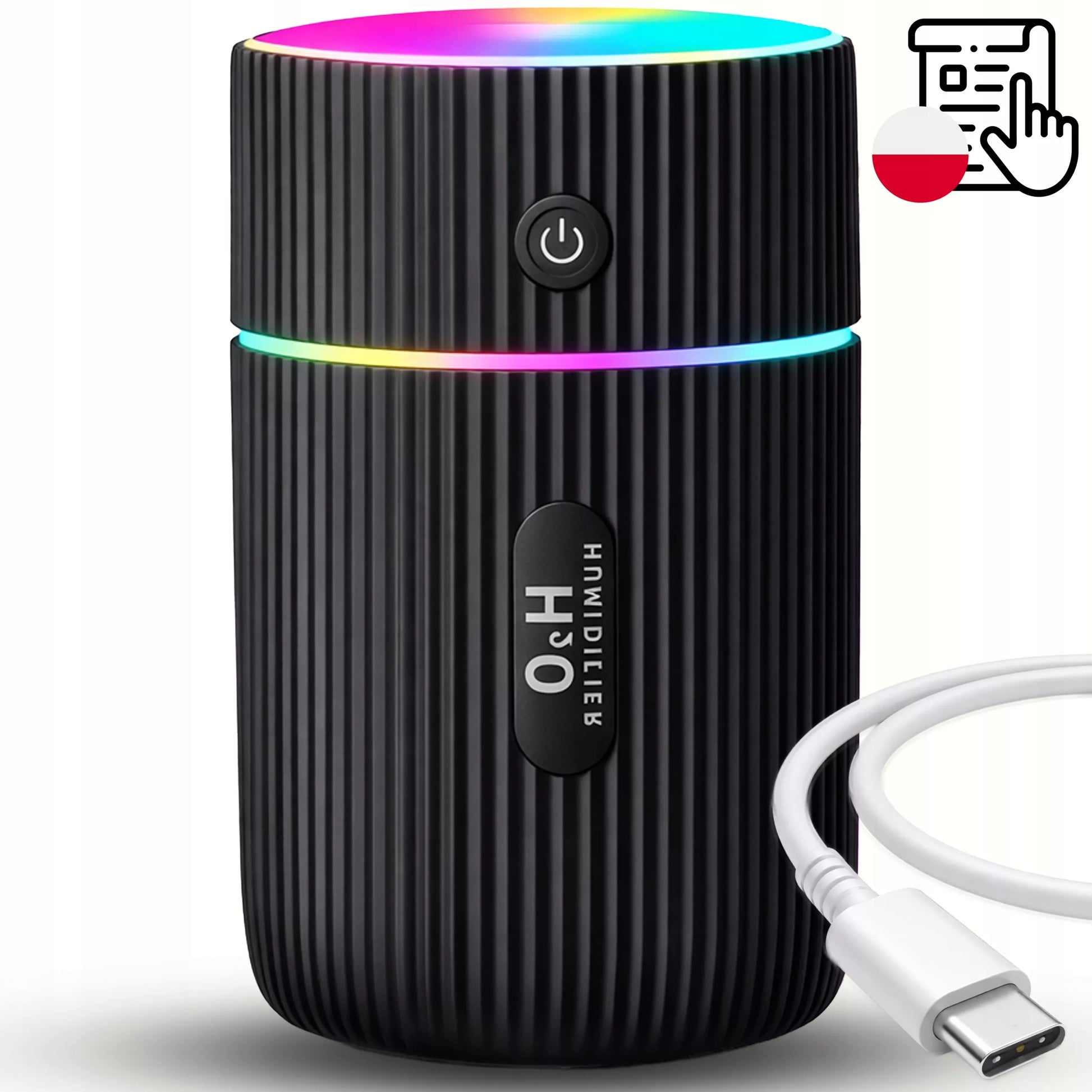AUTOMOBILINIS ORO DRĖKINTUVAS, USB KVAPŲ DIFUZORIUS, RGB NAKTINĖ LEIDELĖ