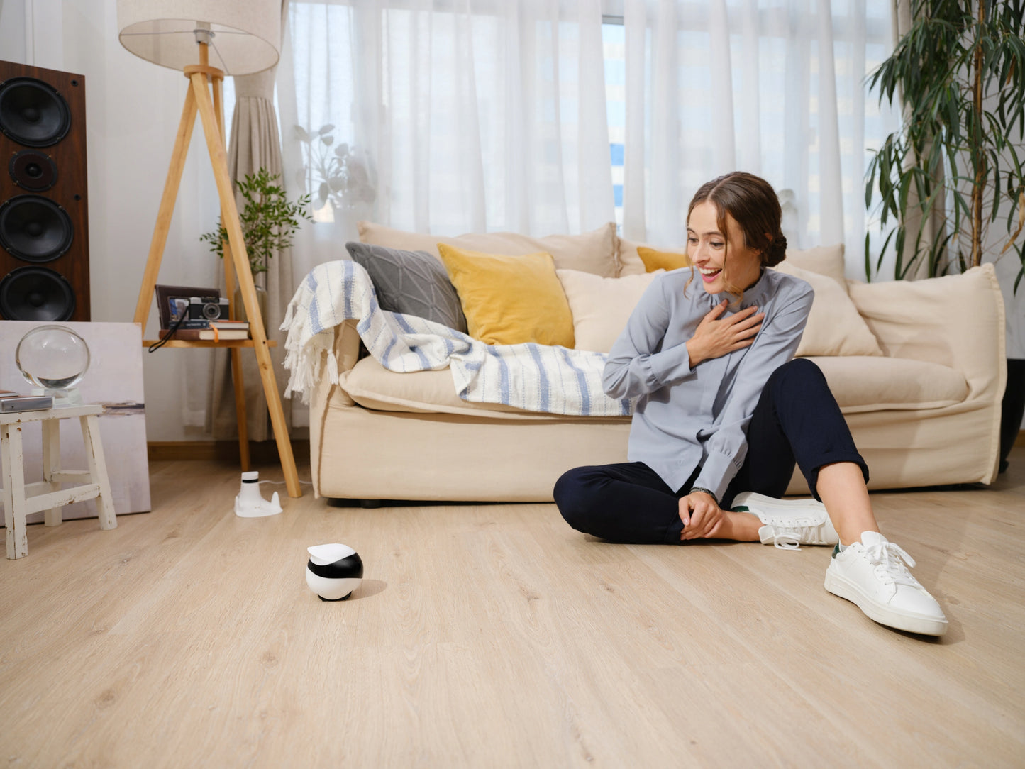 Namų, mobilus stebėjimo robotas Enabot EBO SE, kamera, pramogos, garsas