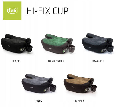 4BABY Hi-Fix CUP automobilinė kėdutė-paaukštinimas 22-36 kg, i-SIZE