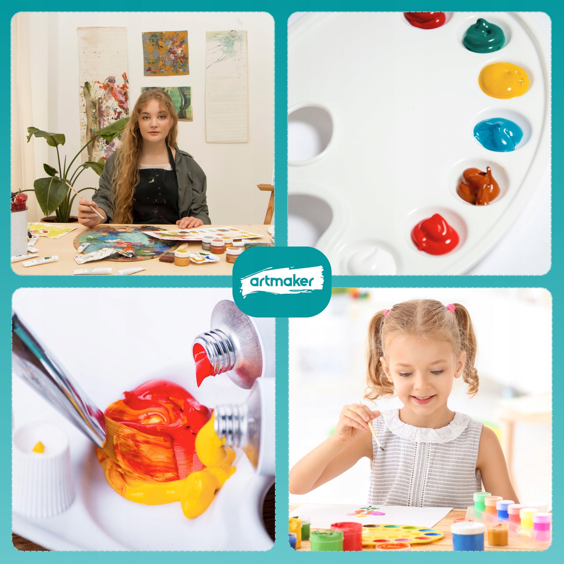 Meno tapybos rinkinys su molbertu, dažais, dovana vaikams