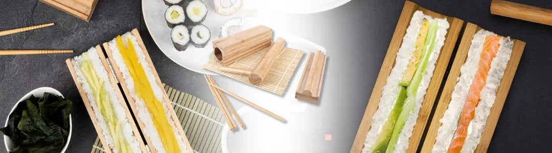 Startinis sushi rinkinys – lazdelės, kilimėlis, maker Bazooka, dovana