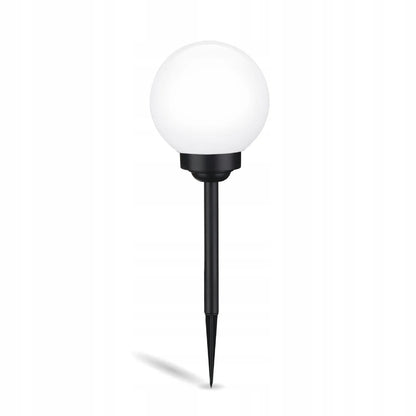 4x saulės LED sodo šviestuvai, įsmeigiami, rutulio formos, 15 cm, RGB spalvų