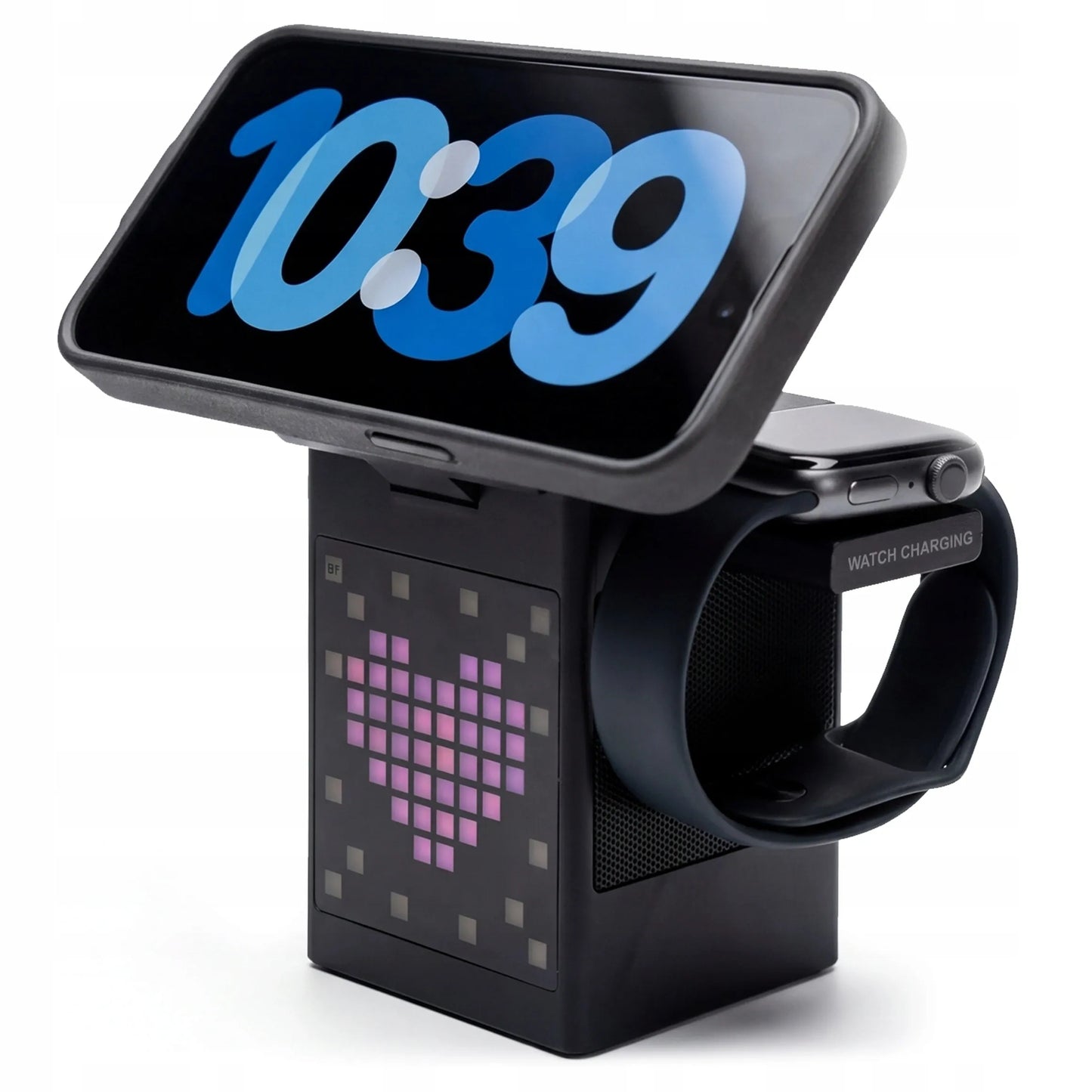 5-in-1 belaidis indukcinis QI įkroviklis, skirtas MagSafe, iPhone, AirPods ir Watch