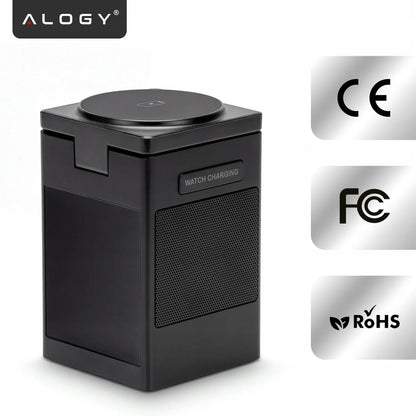 5-in-1 belaidis indukcinis QI įkroviklis, skirtas MagSafe, iPhone, AirPods ir Watch