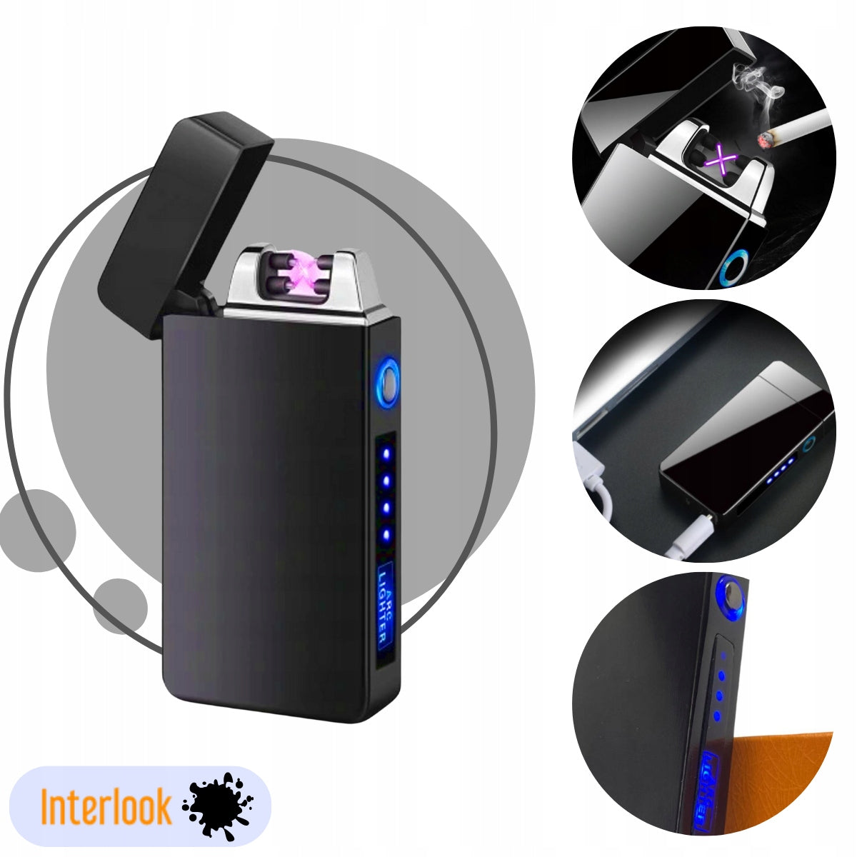Plazminis Elektrinis Uždegiklis su USB Įkrovimu – Modernus ir Elegantiškas