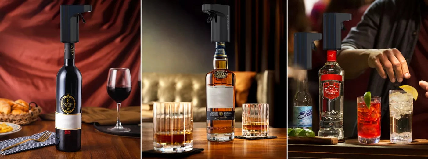 Elektrinis išmanusis degtinės, viskio, vyno dozatorius