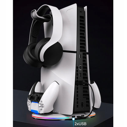 RGB įkrovimo stotelės stovas Sony PlayStation PS5 Slim / PS5 Pro